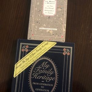 2 brand new autobiographical keepsake books.